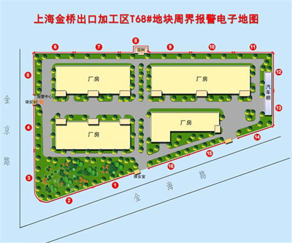 金桥出口加工区电子围栏项目